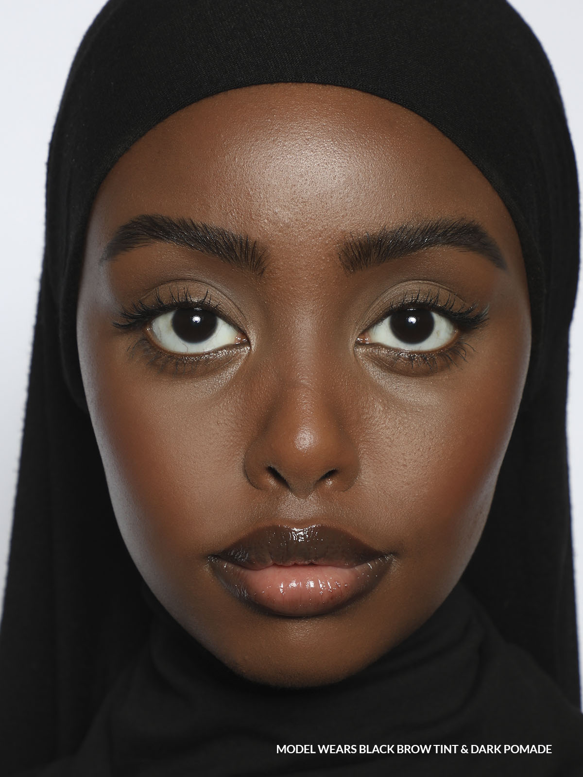 REFY Black Brow Tint + Dark Pomade on Model