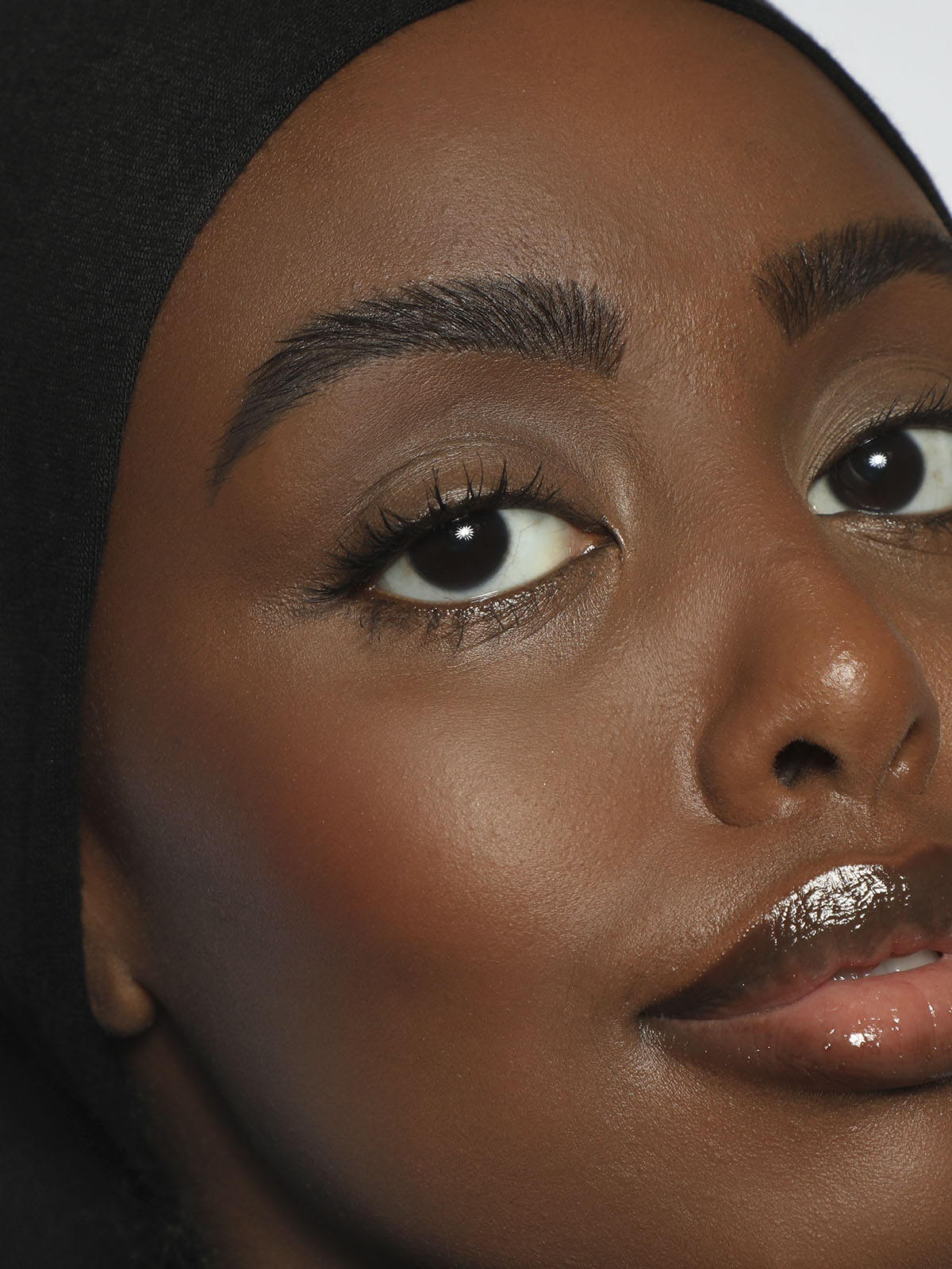 REFY Black Brow Tint + Dark Pomade on Model