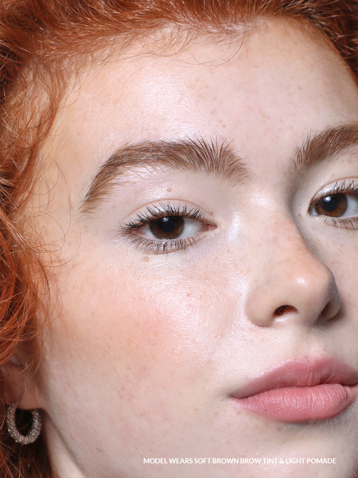 REFY Soft Brown Brow Tint + Light Pomade on Model