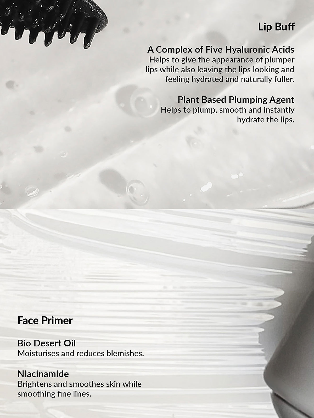 REFY Buff + Primer Collection Ingredients