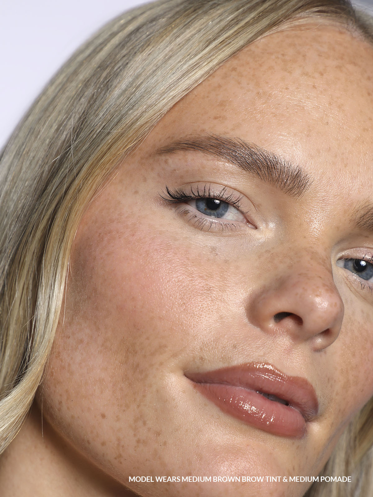 REFY Medium Brown Brow Tint + Medium Pomade on Model