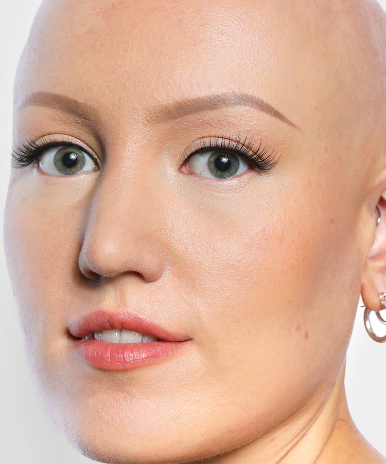 Natalie wears Brow Pomade in Light
