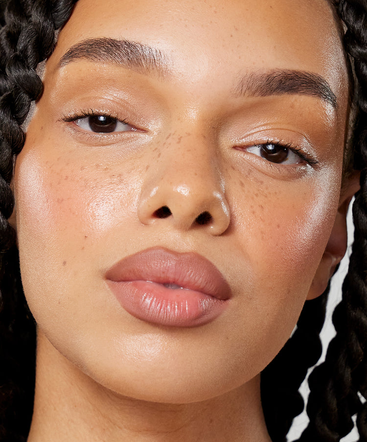 Gabbi wears Lip Sculpt in Fawn