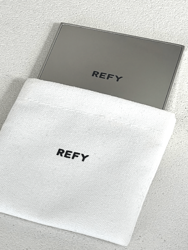 REFY COMPACT MIRROR IN POUCH