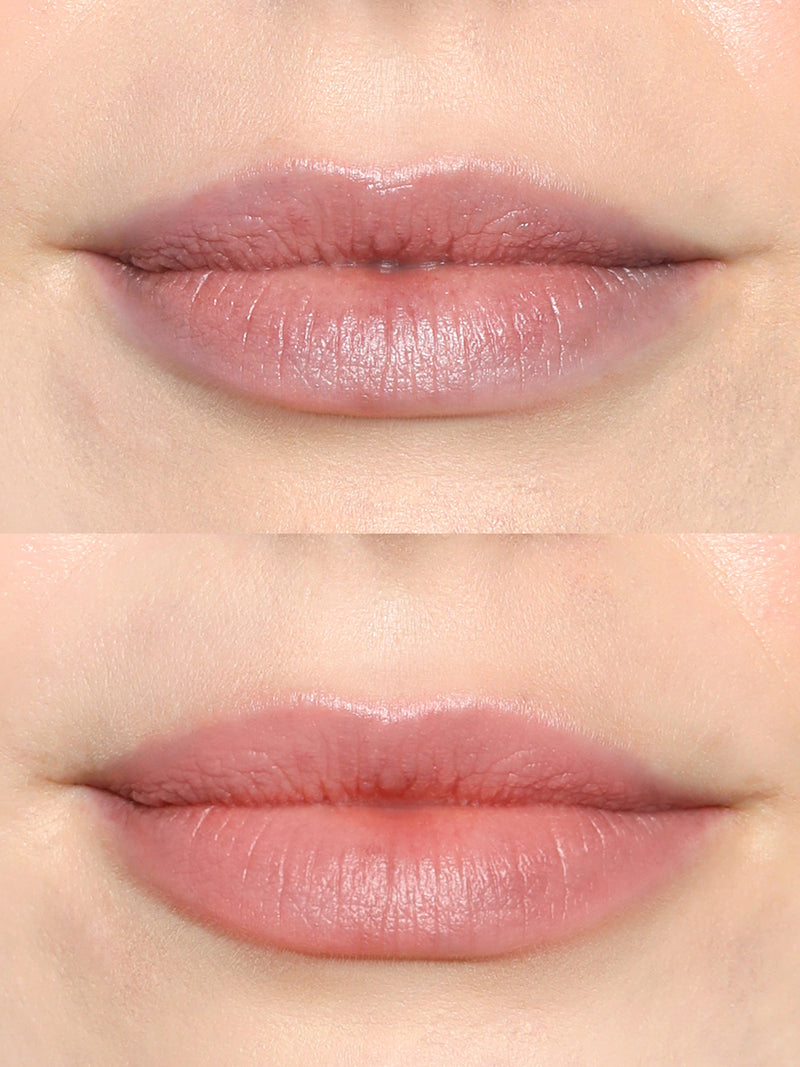 REFY LIP BLUSH IN SHADE BLOOM BEFORE & AFTER