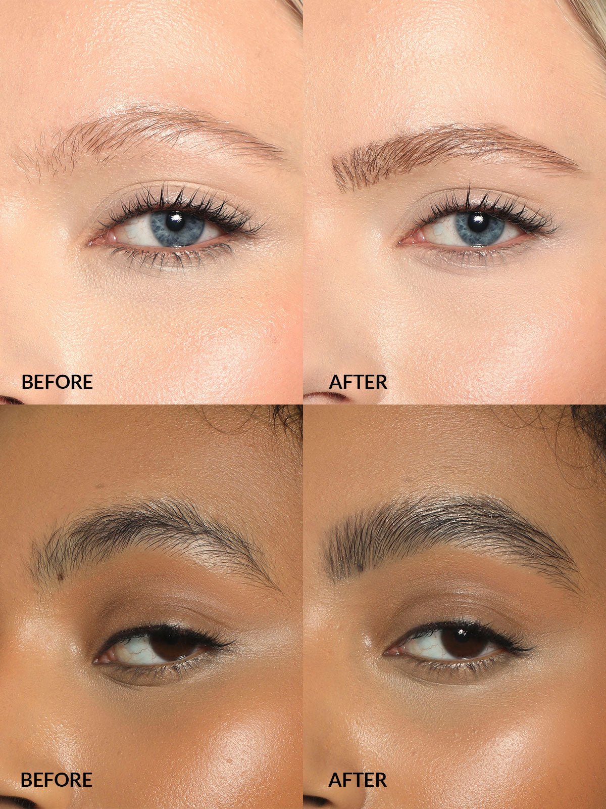 REFY Brow Tint + Brow Pencil Before & After on Models