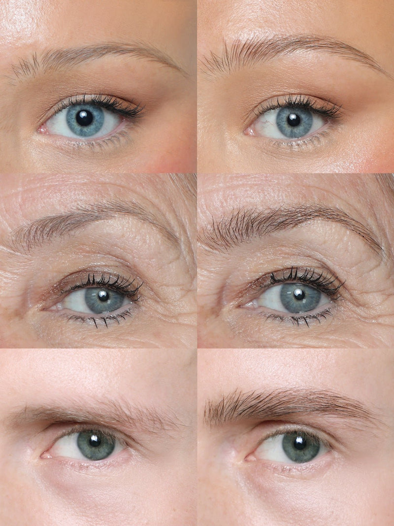 REFY Brow Tint in Soft Brown on Models Before and After