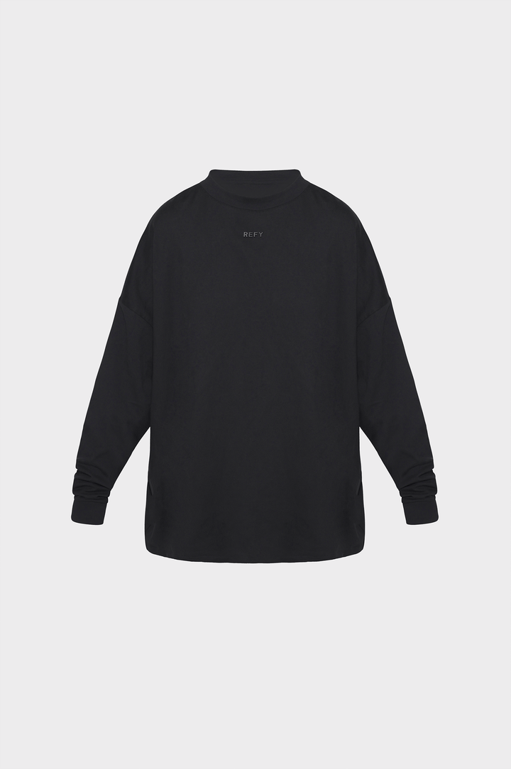 REFY LONG SLEEVE TSHIRT IN BLACK